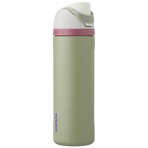 Owala FreeSip Insulated Stainless Steel Water Bottle with Straw 24oz Peachy Keen