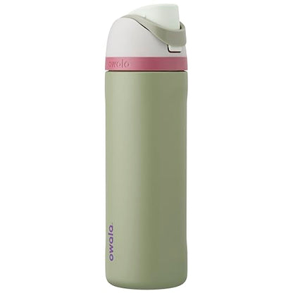Owala FreeSip Insulated Stainless Steel Water Bottle with Straw 24oz Peachy Keen