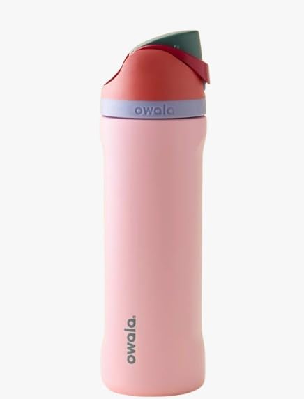 Owala FreeSip Insulated Stainless Steel Water Bottle with Straw 24oz Peachy Keen