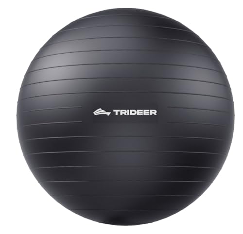 Yoga Ball Exercise Stability Ball for Pregnancy and Core Training Black