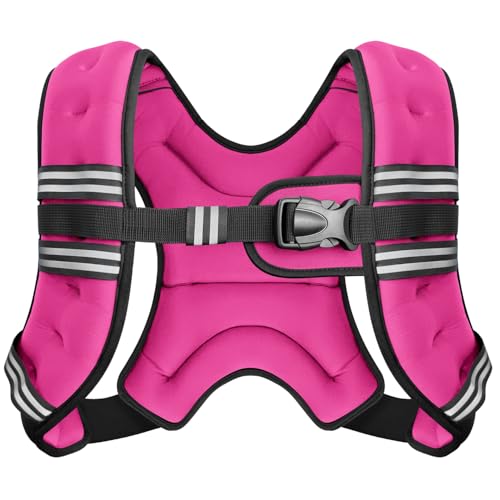 Weighted Vest Reflective Stripe Adjustable Buckle Comfortable Durable 10lb Unisex