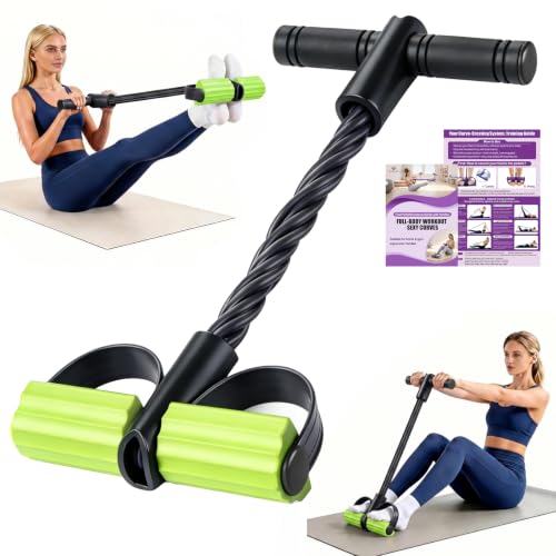 6-Tube Foot Pedal Resistance Bands Multifunction Exercise Equipment Purple