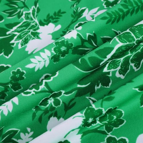 GRACE KARIN Smocked Floral Maxi Dress Boho Sleeveless Beach Sundress