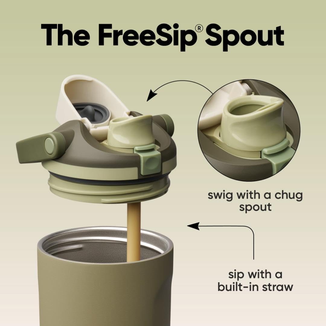 FreeSip Sway Insulated Stainless Steel Water Bottle 40oz Off Road