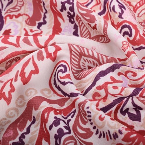 GRACE KARIN Women's Floral Boho Maxi Dress Square Neck Sleeveless