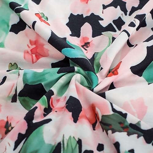 GRACE KARIN Smocked Floral Maxi Dress Boho Sleeveless Beach Sundress