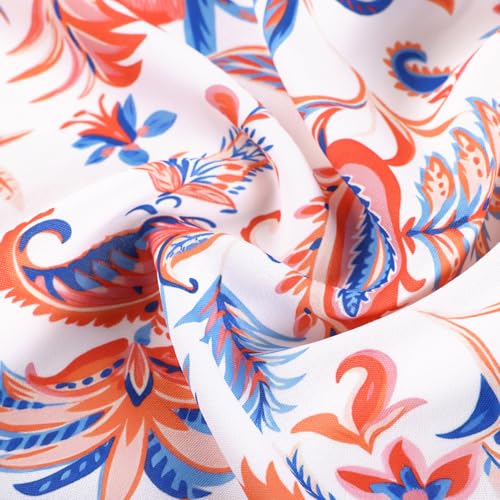 GRACE KARIN Women's Floral Boho Maxi Dress Square Neck Sleeveless