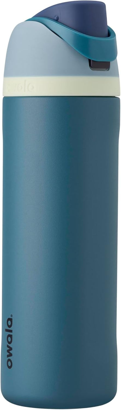 Owala FreeSip Insulated Stainless Steel Water Bottle with Straw 24oz Denim