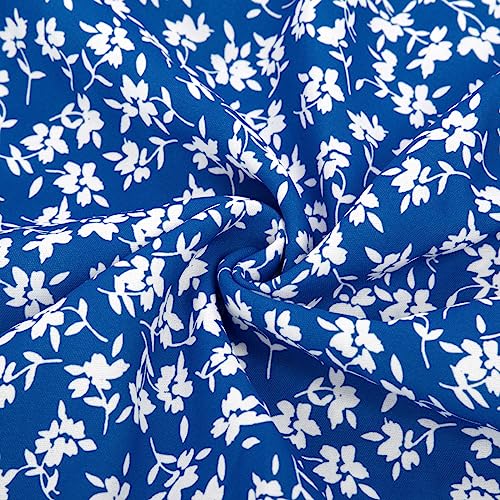 GRACE KARIN Women's Floral Boho Maxi Dress Square Neck Sleeveless