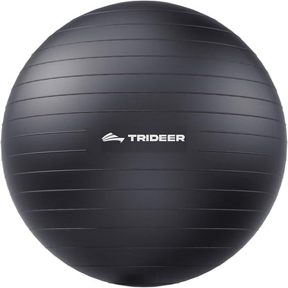 Yoga Ball Exercise Stability Ball for Pregnancy and Core Training Black