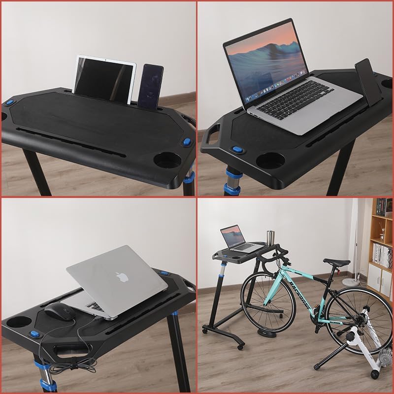 Mobile Foldable Multi-Functional Bike Trainer and Treadmill Desk Black-03 TY-DNJ003