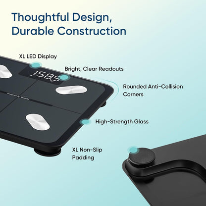 Smart Scale for Body Weight Digital Bathroom Weighing Machine with BMI