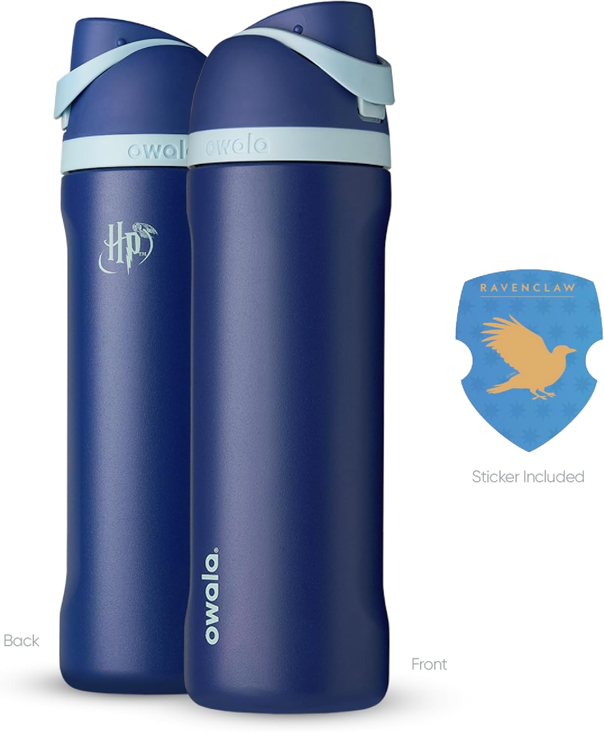 Owala FreeSip Insulated Stainless Steel Water Bottle with Straw 24 Oz Ravenclaw