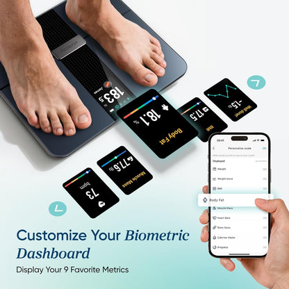 Smart Scale for Body Weight Fat Digital Weighing Machine with TFT Display