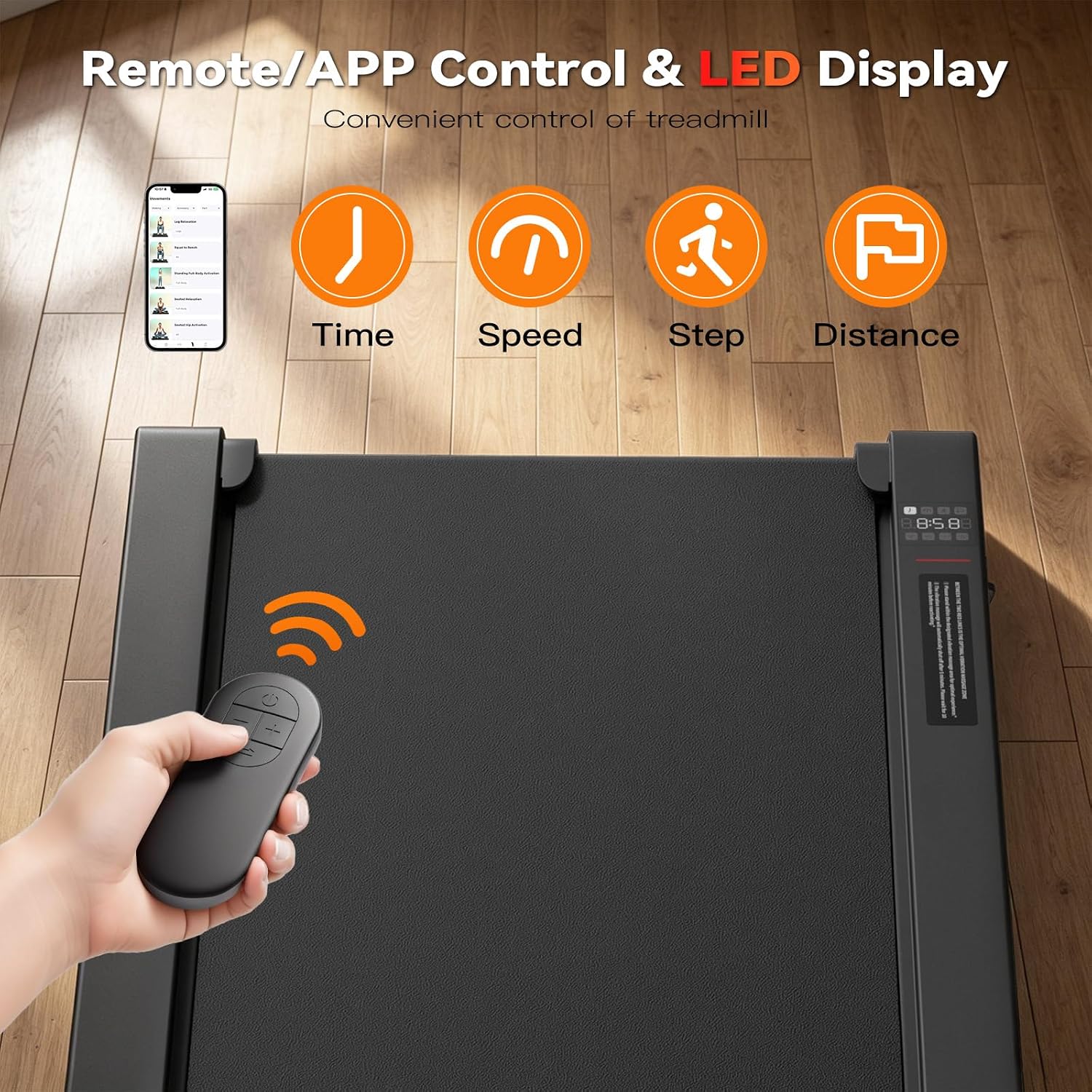 3-in-1 Walking Pad with Vibration Plate 400W Portable Under Desk Treadmill