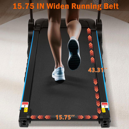 Incline Treadmill for Home 3.0 HP Quiet Motor 350lb Capacity Black 78055