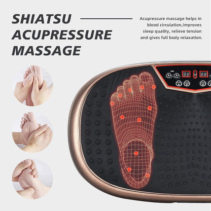 FitMaxx 3D XL Vibration Plate Exercise Machine Whole Body Workout Brown