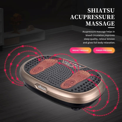 FitMaxx 3D XL Vibration Plate Exercise Machine Whole Body Workout Brown