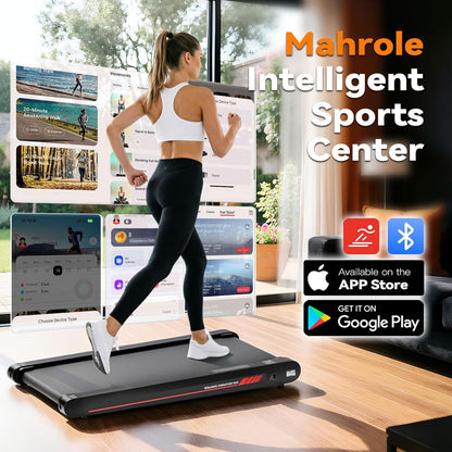 3-in-1 Walking Pad with Vibration Plate 400W Portable Under Desk Treadmill