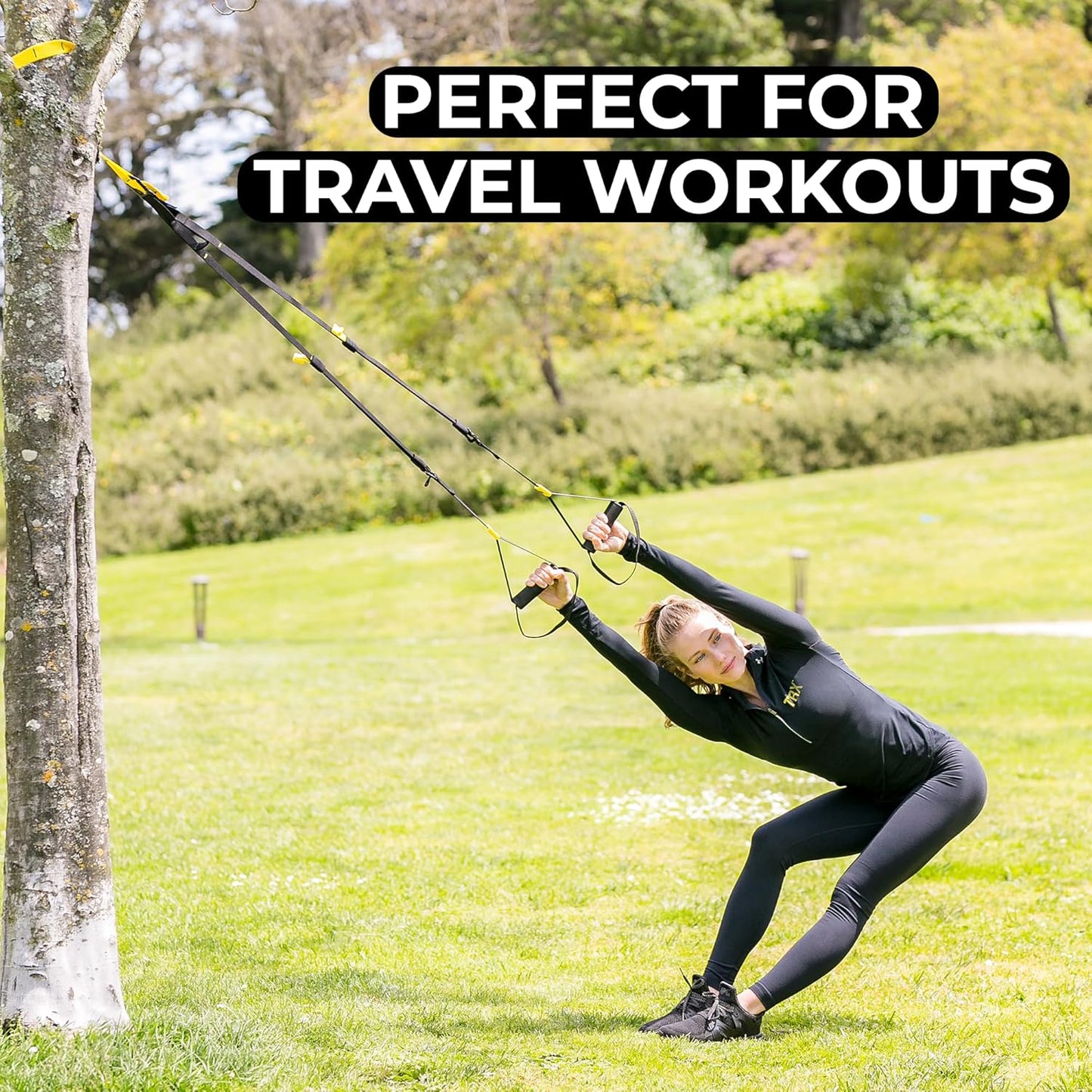 GO Suspension Trainer Portable Home Gym System Grey
