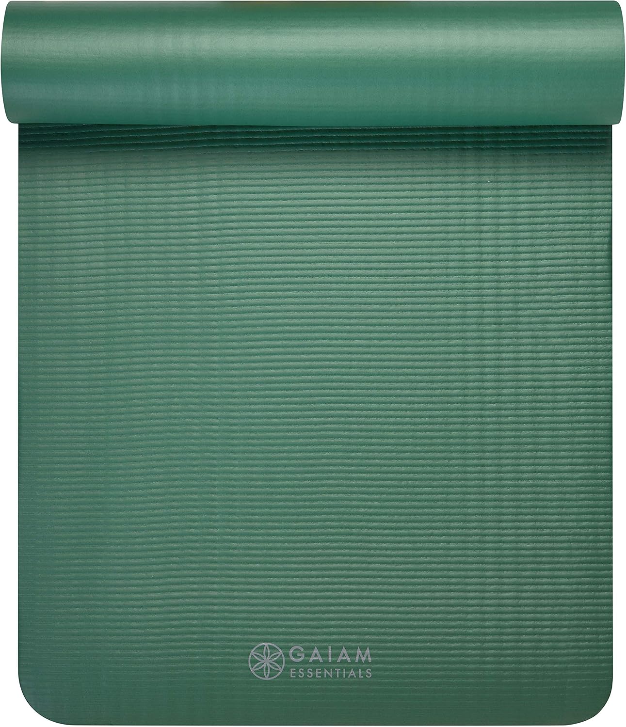 Thick Yoga Mat Pilates Exercise 0.4in Workout Mat with Carrying Strap Green