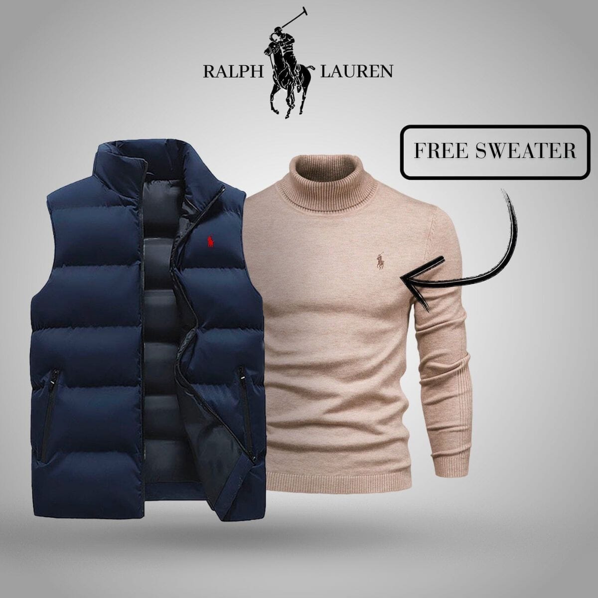 RL Vest + Exclusive Free Sweater (CLEARANCE)